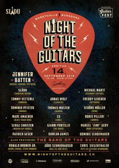 Night Of The Guitars Poster